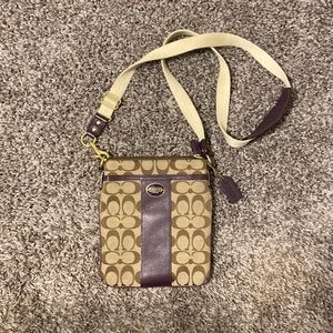 Coach cross body purse